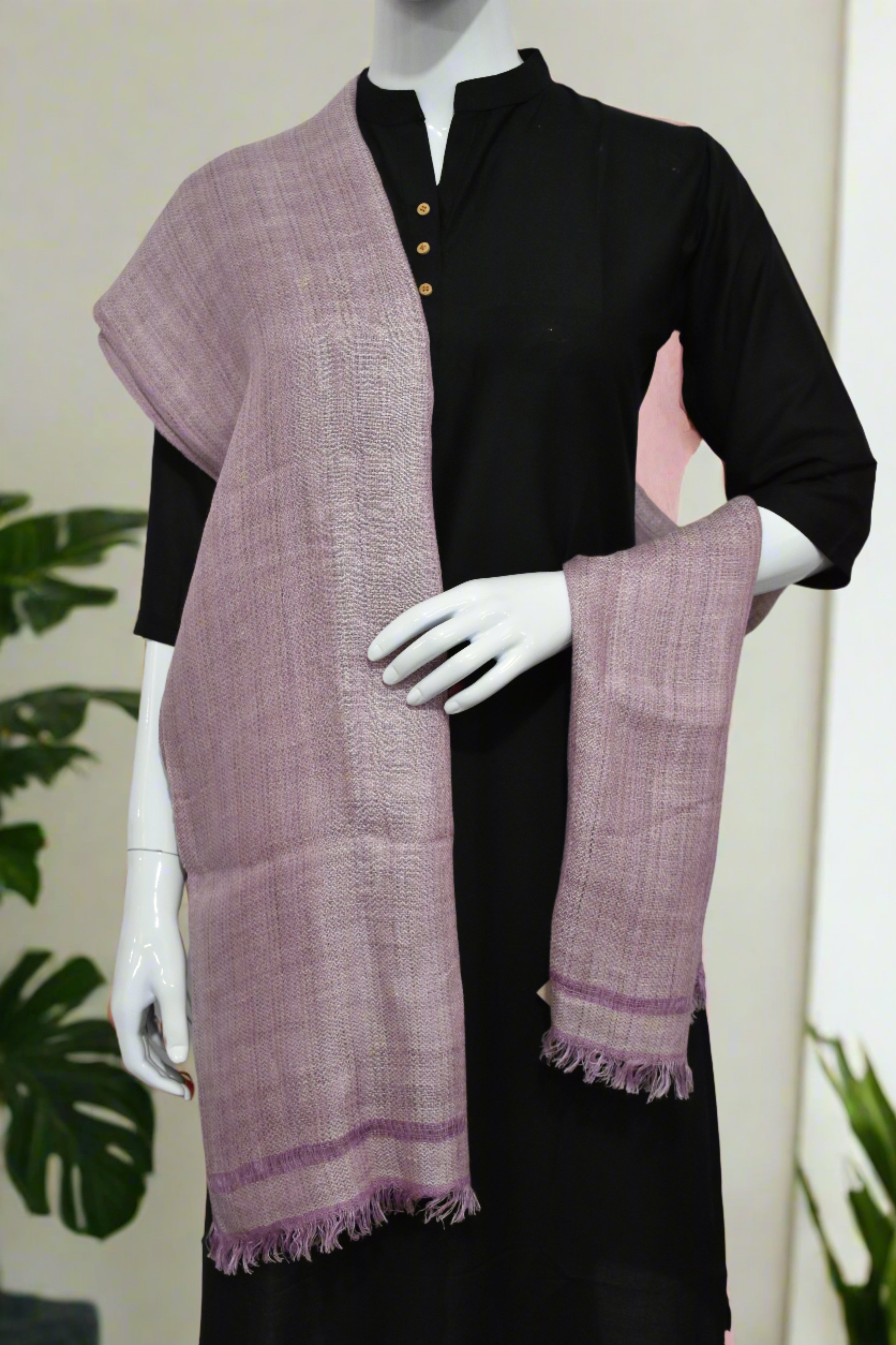 Pure Linen Stole | Lavender Blush