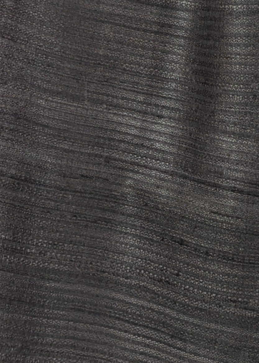 Silk Wool Scarf | Charcoal Grey