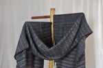 Silk Wool Almora Patterned Stole | Black