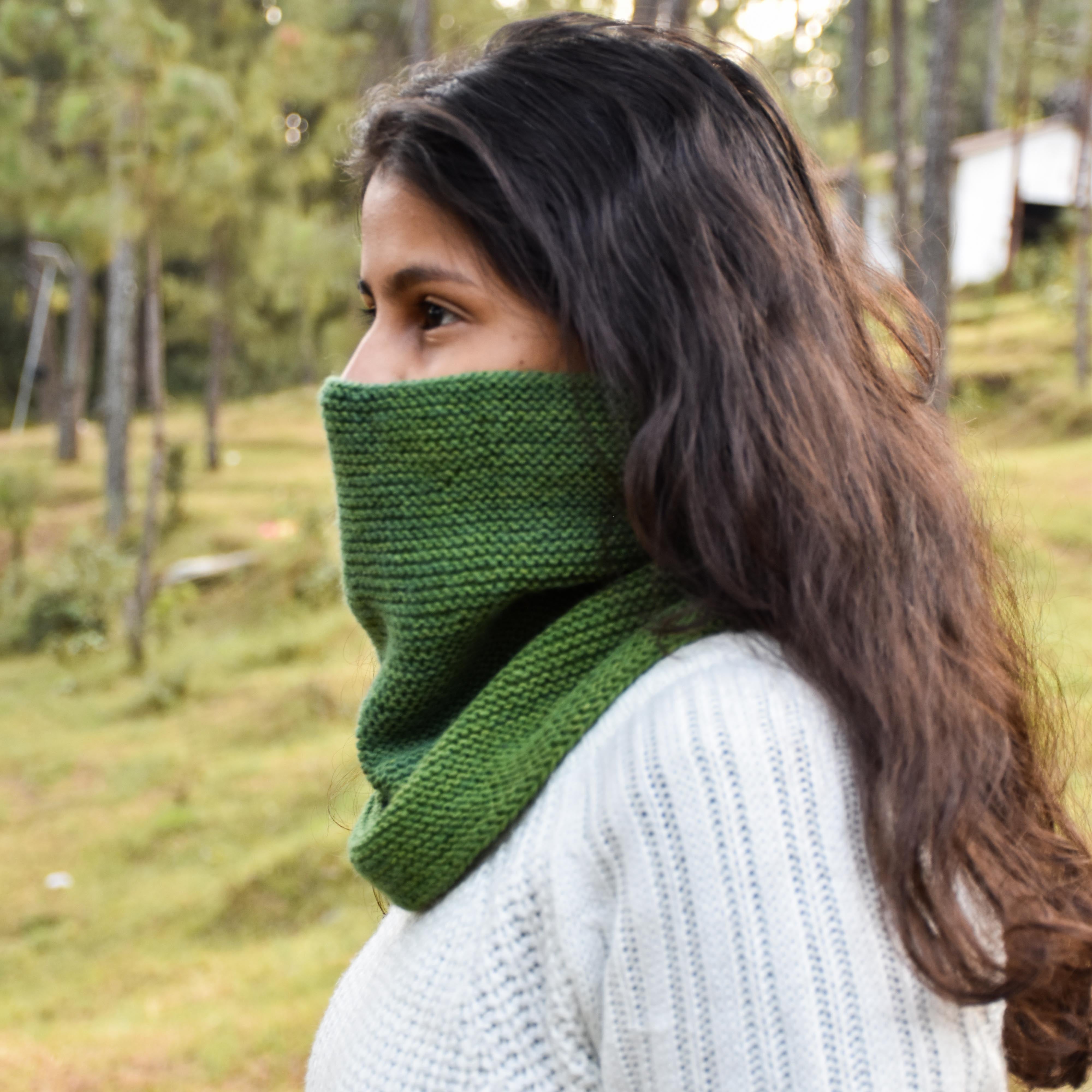 Handknit Pure wool Neck warmer