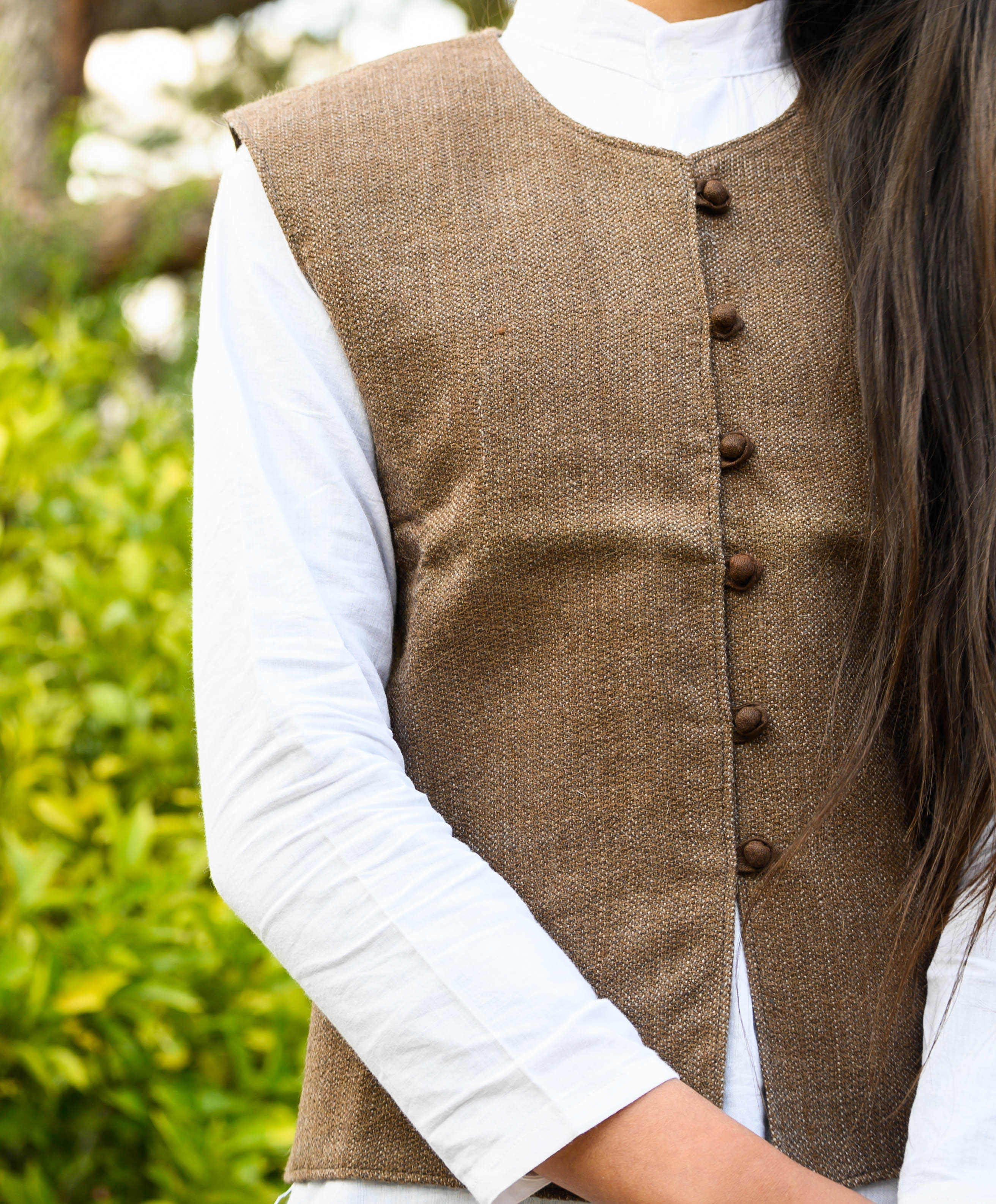 Deep Tan Pahadi Wool Jacket