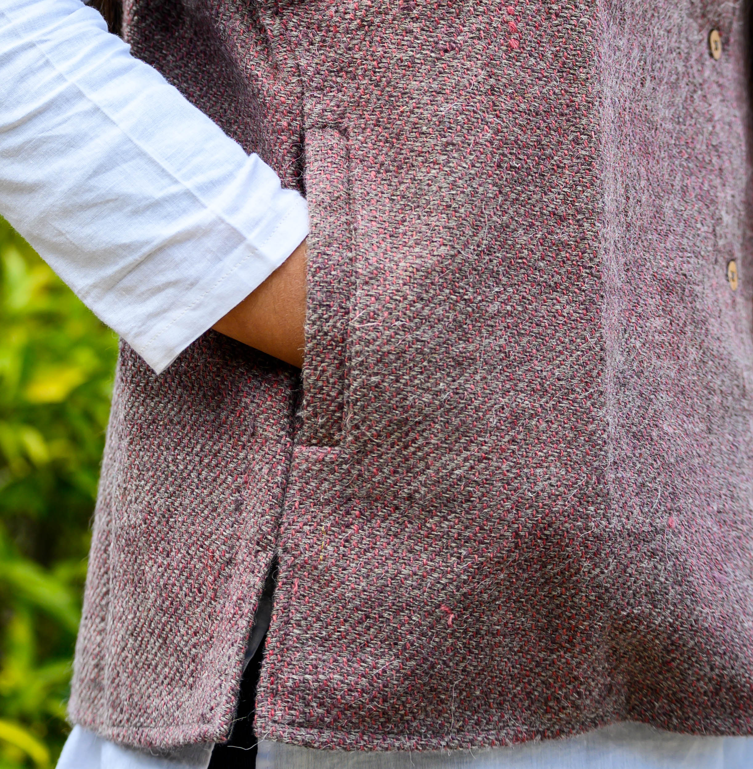 Brown Desi Pahadi Wool Jacket