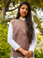 Brown Desi Sheep Wool Jacket