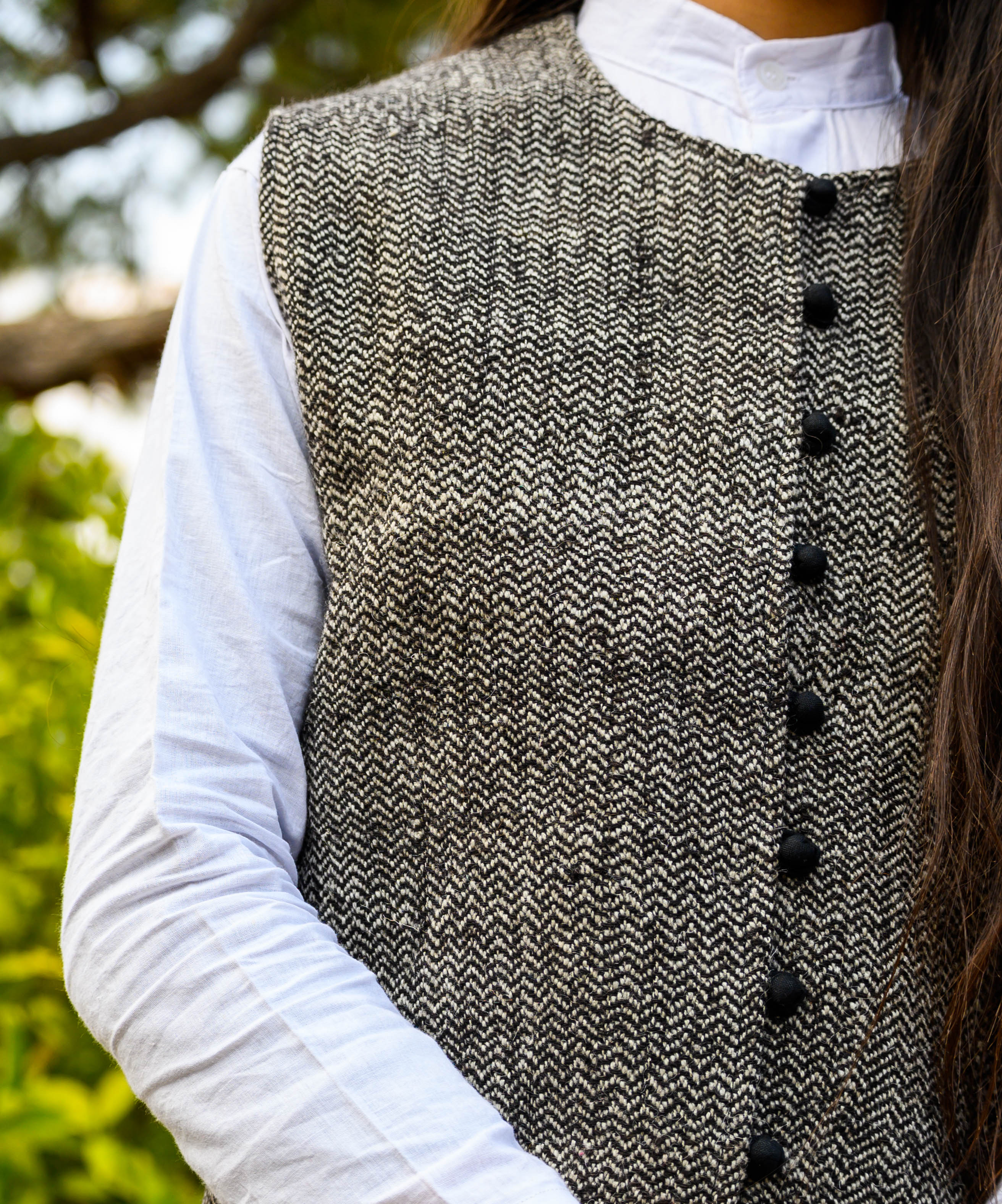 Warm Grey Pahadi Wool Jacket